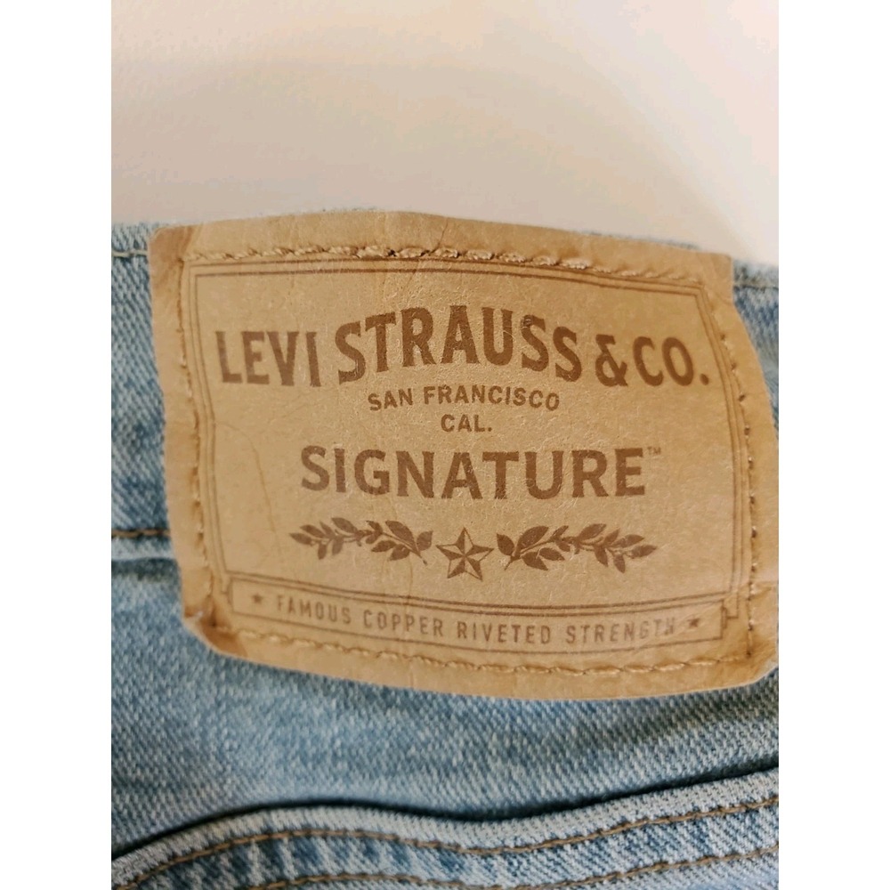 Levi Strauss Signature Relaxed Women's‎ Jeans W30 L30 Blue Stretch Denim